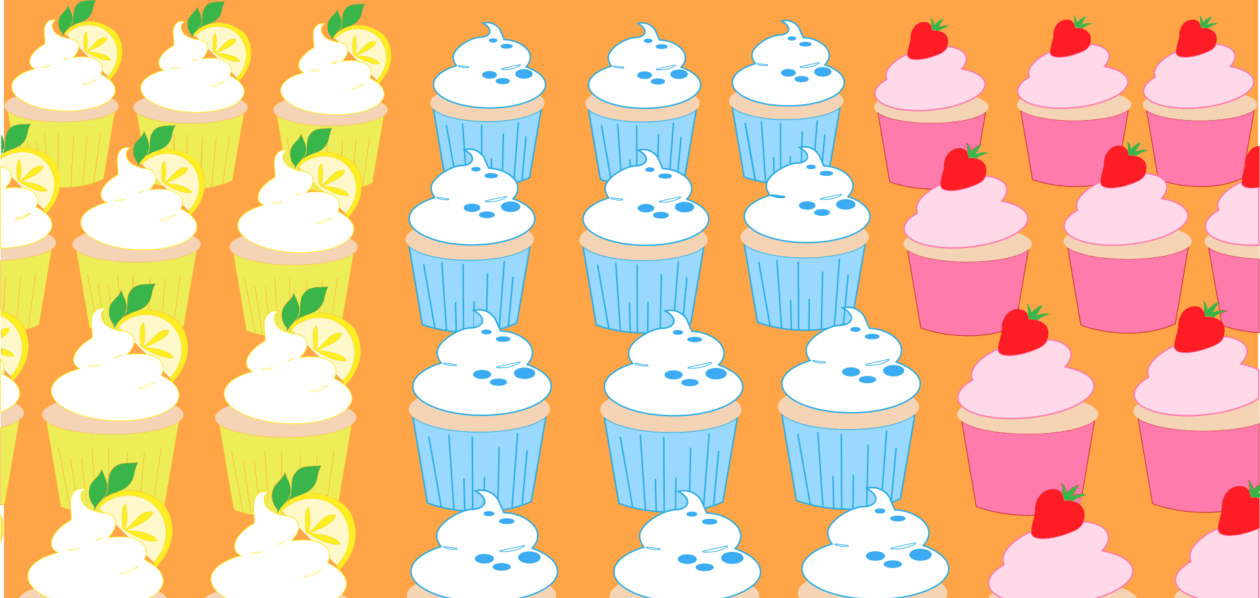 Cupcakes als Sinnbild für den Auslöser von diabetischer Neuropathie